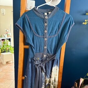 Nick & Mo Blue Dress Sz L